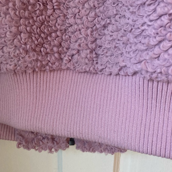 Universal Thread Sherpa Bomber Jacket- Oversized- Size Medium- Purple - Picture 8 of 8